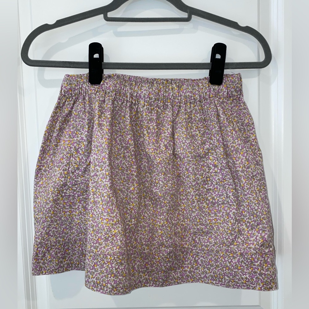 J.Crew Factory Purple Flower Mini Skirt Size XS